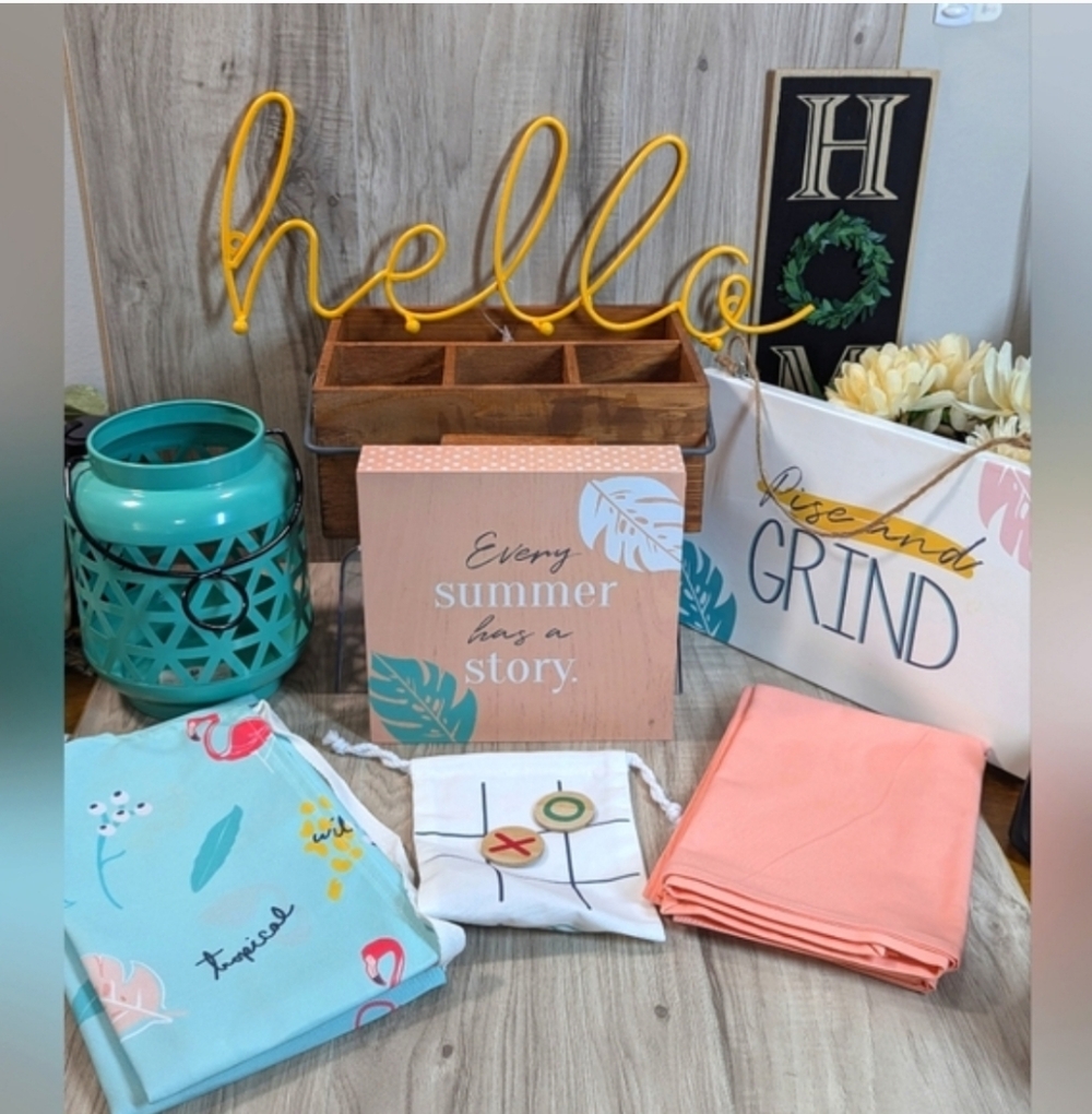 (12) PC BEACHY SUMMER PATIO BUNDLE TROPICAL FLAMINGO